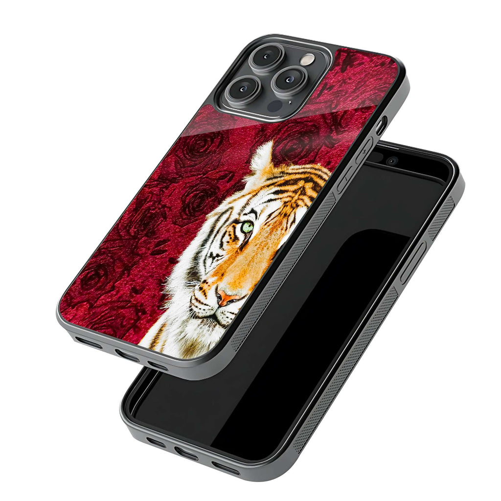 Majestic Tiger Red Persian Rug Aesthetic Phone Case