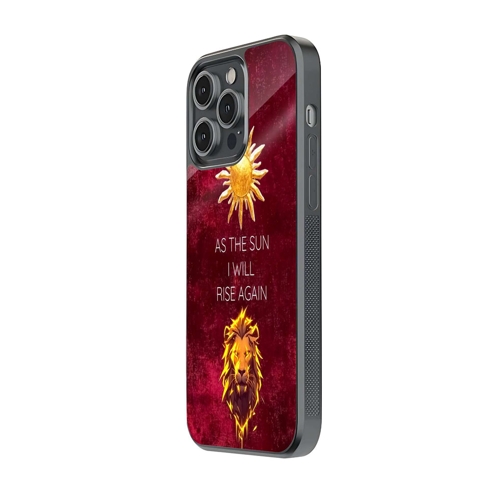 As The Sun Will Rise Again” Lion Motivational Persian Art Phone Case