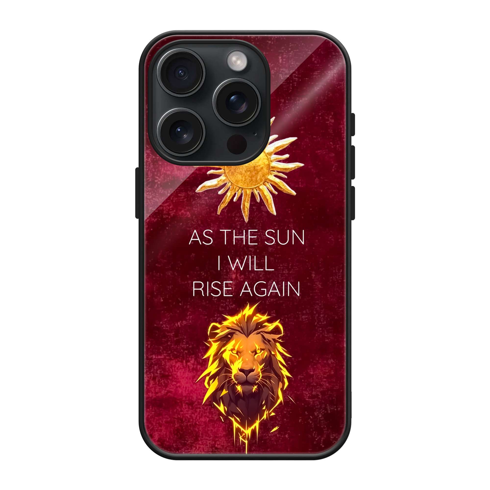 As The Sun Will Rise Again” Lion Motivational Persian Art Phone Case