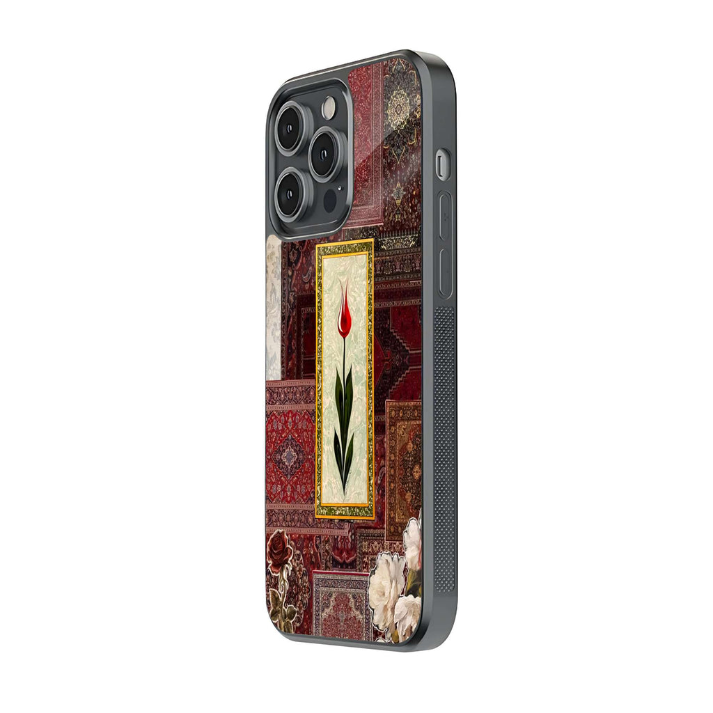Vintage Tulip Frame Persian Carpet Collage Phone Case