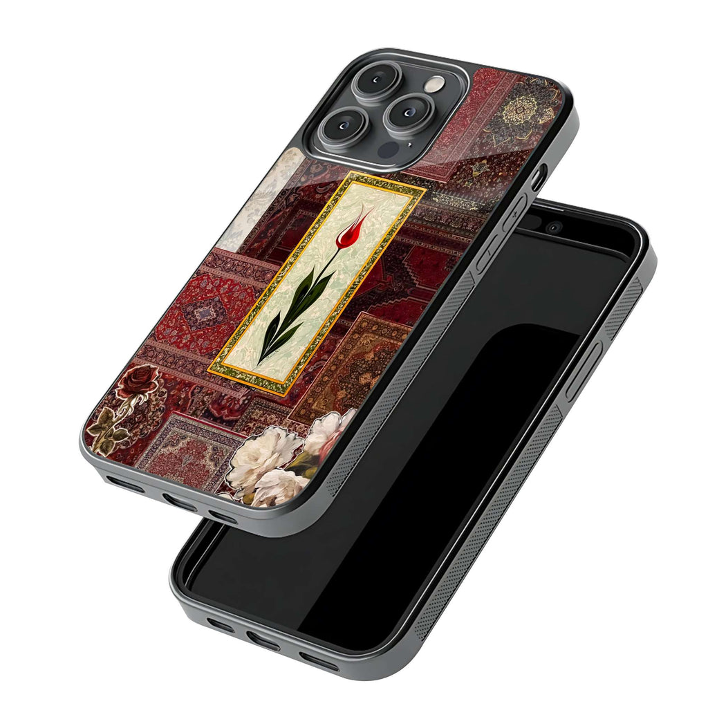 Vintage Tulip Frame Persian Carpet Collage Phone Case
