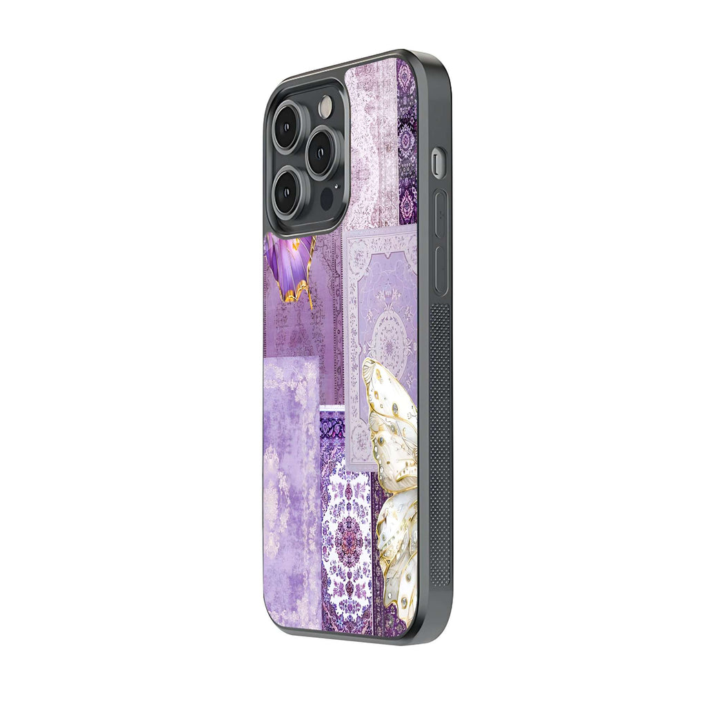 Lavender Persian Butterfly Patchwork Aesthetic Phone Case