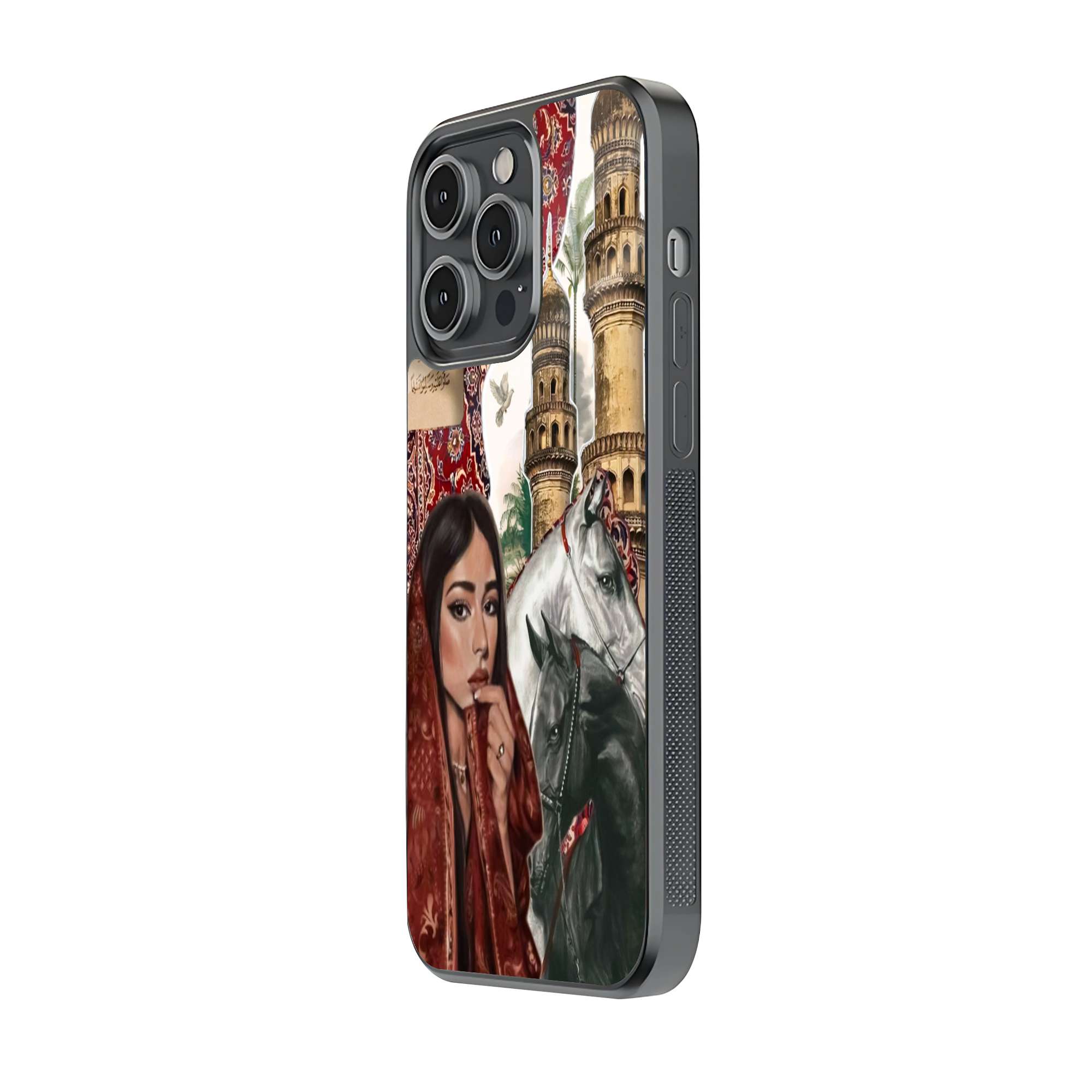 Persian Woman & White Horse Artistic Heritage Phone Case