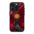 Crimson Sun & Black Stallion Artistic Phone Case