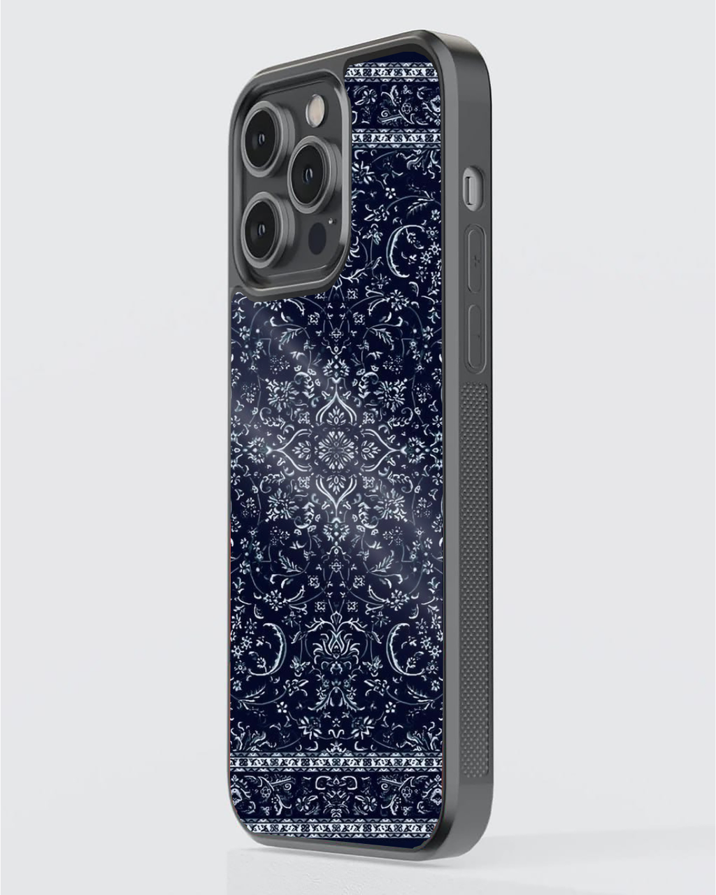 Persian Midnight Indigo Mandala Designer Phone Case – Premium Sublimation Back Cover