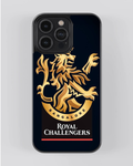 RCB Royal Lion Gold Edition Phone Case – Premium Matte Shockproof Back Cover for iPhone Models