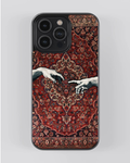 Persian Carpet "Touch of Creation" Phone Case – Vintage Red Medallion & Classic Art | Aesthetic Cover