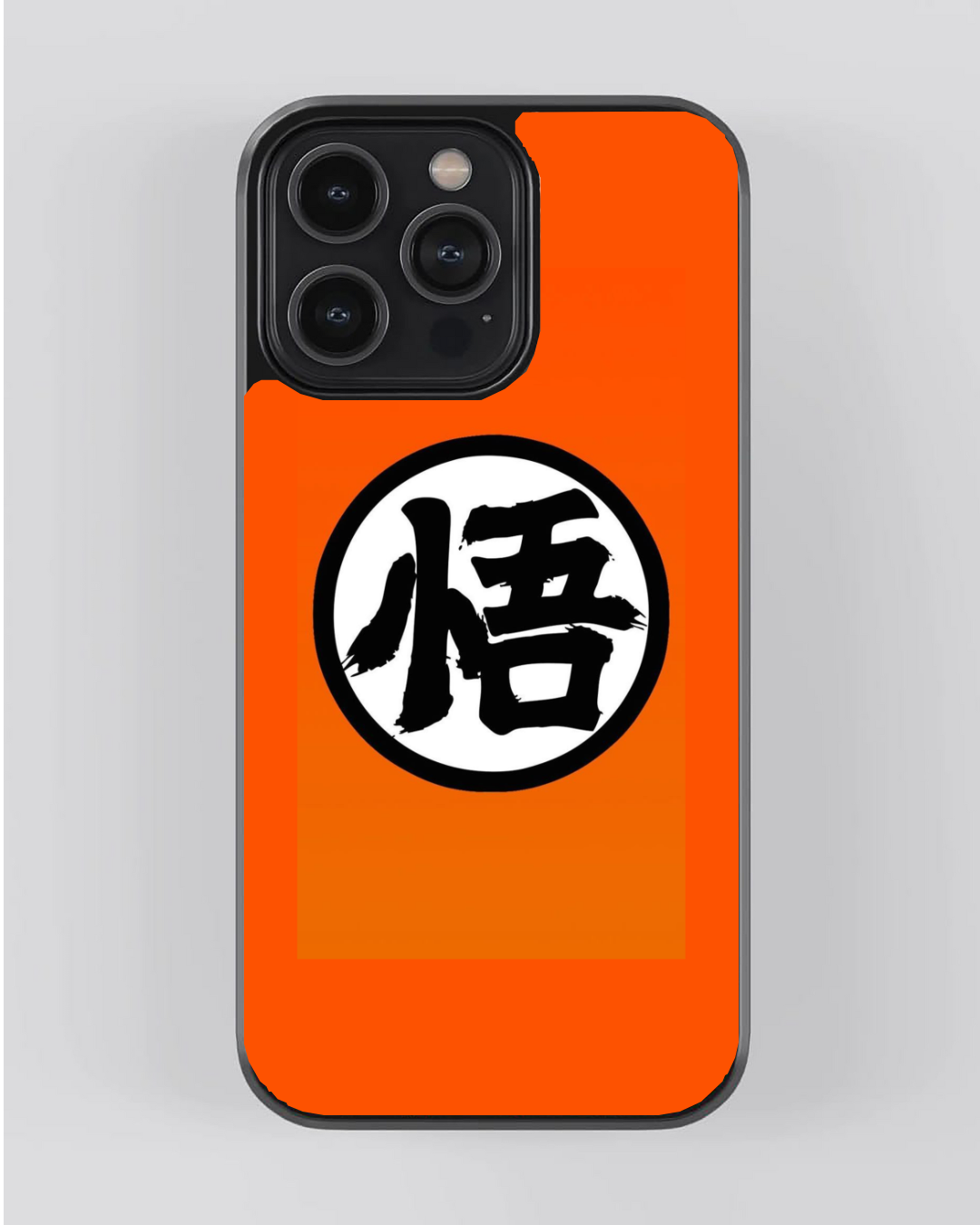 悟 Kanji Minimal Anime Glossy iPhone Case