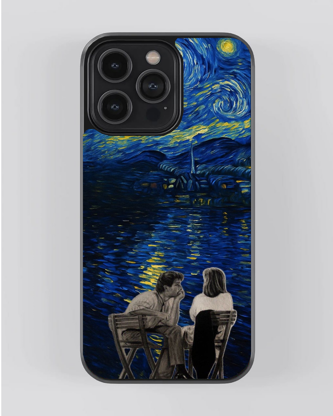 Midnight Conversations – Romantic Art Aesthetic Collection iPhone Case
