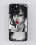 Cherry Silence – Editorial Mood iPhone Case