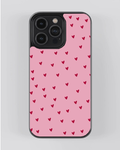 Little Red Hearts – Soft Romance iPhone Case