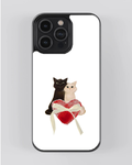 Forever Us Cats – Minimal Love iPhone Case