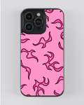 Pink Heatwave – Abstract Flame iPhone Case