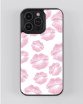 Blush Kiss Pattern – Aesthetic Collection iPhone Case