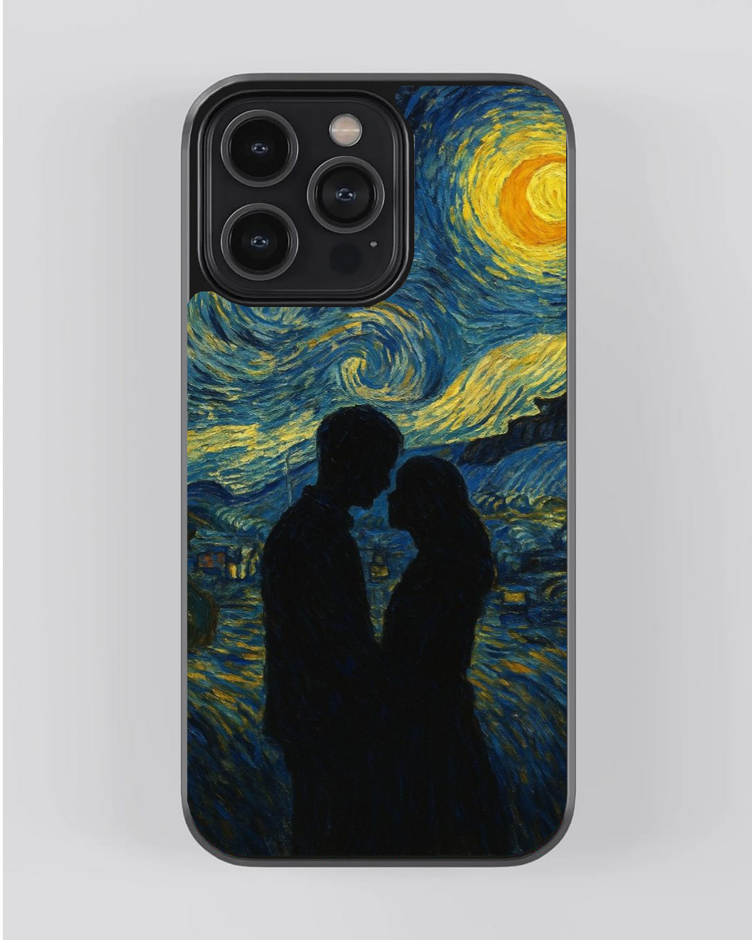 Starry Kiss – Romantic Art Aesthetic Collection iPhone Case