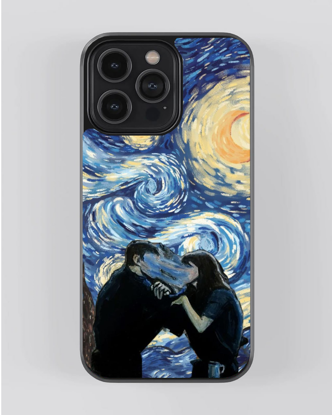Starry Kiss – Aesthetic Art Collection iPhone Case
