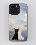 Together in Silence – Dreamscape Cats iPhone Case