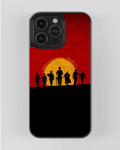 Red Dead Redemption Outlaw Sunset Glossy iPhone Case