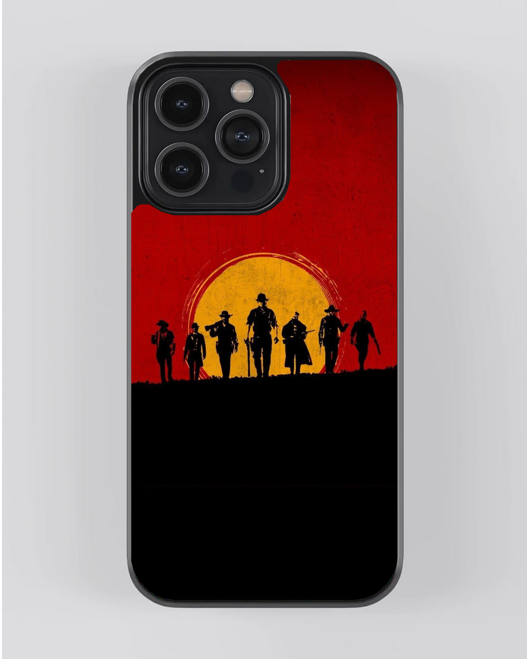 Red Dead Redemption Outlaw Sunset Glossy iPhone Case