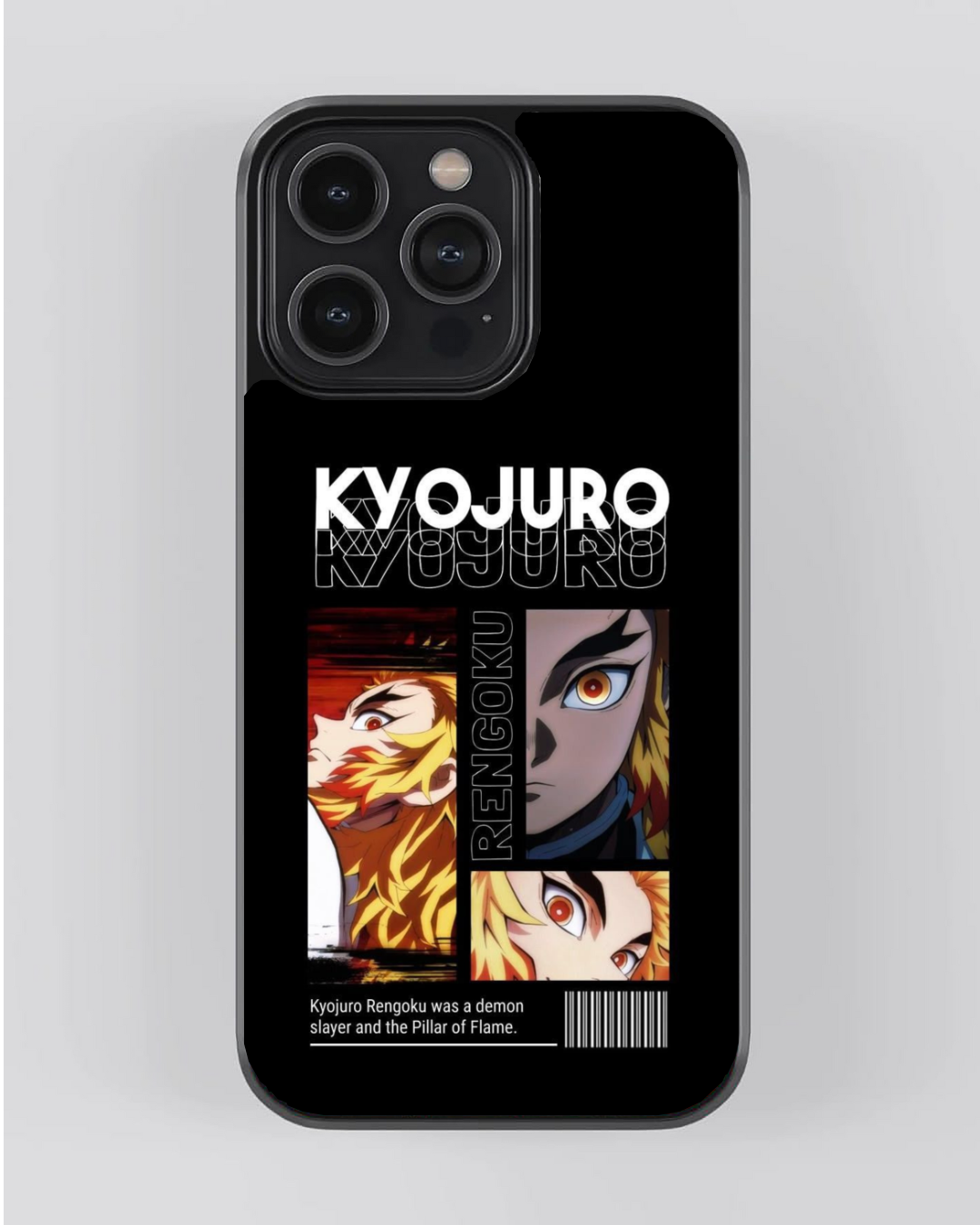 Kyojuro Rengoku Flame Pillar Glossy iPhone Case