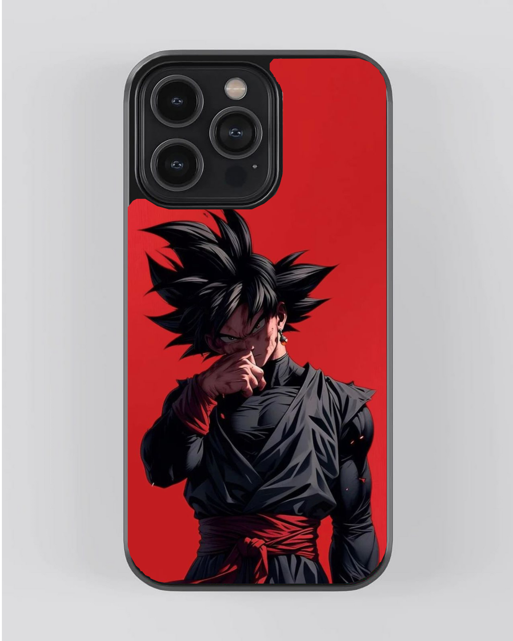 Goku Black iPhone Case – Crimson Resolve Edition