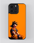 Goku Silent Resolve Glossy iPhone Case