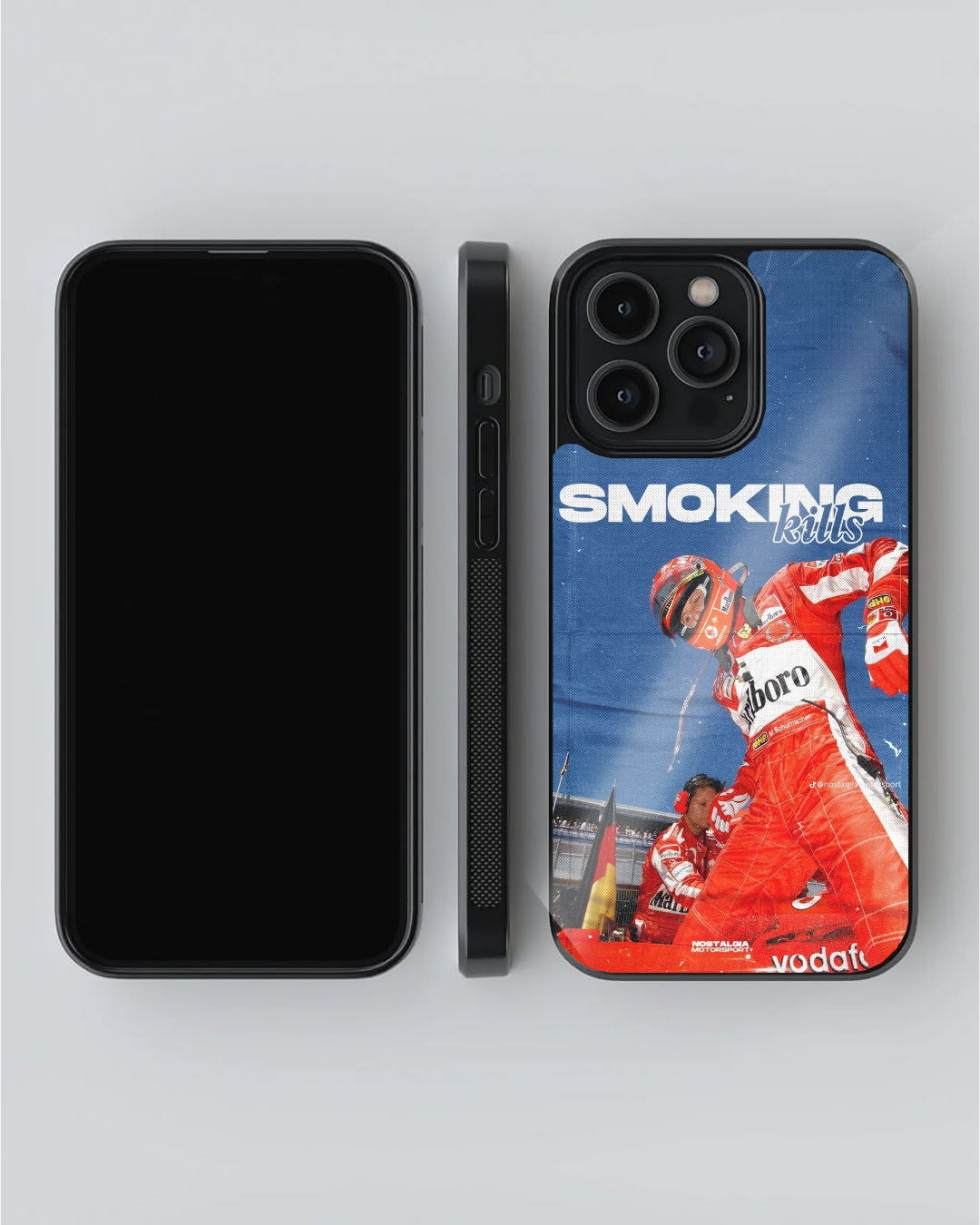 Smoking Kills – Motorsport Irony iPhone Case
