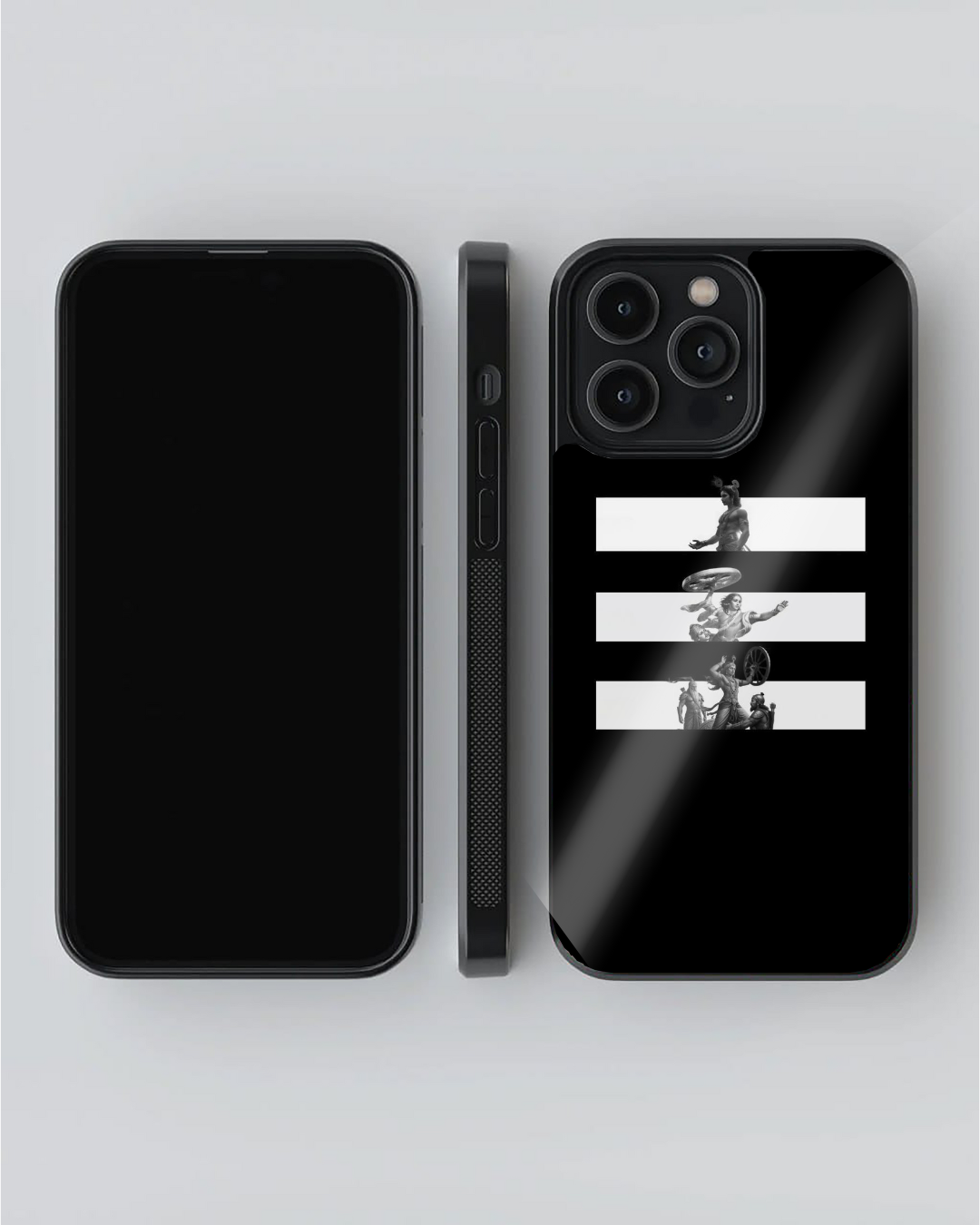 Krishna in Motion – Minimalist Divine iPhone Case