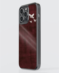 Persian Crimson Dove Minimal Designer Phone Case – Premium Matte Back Cover