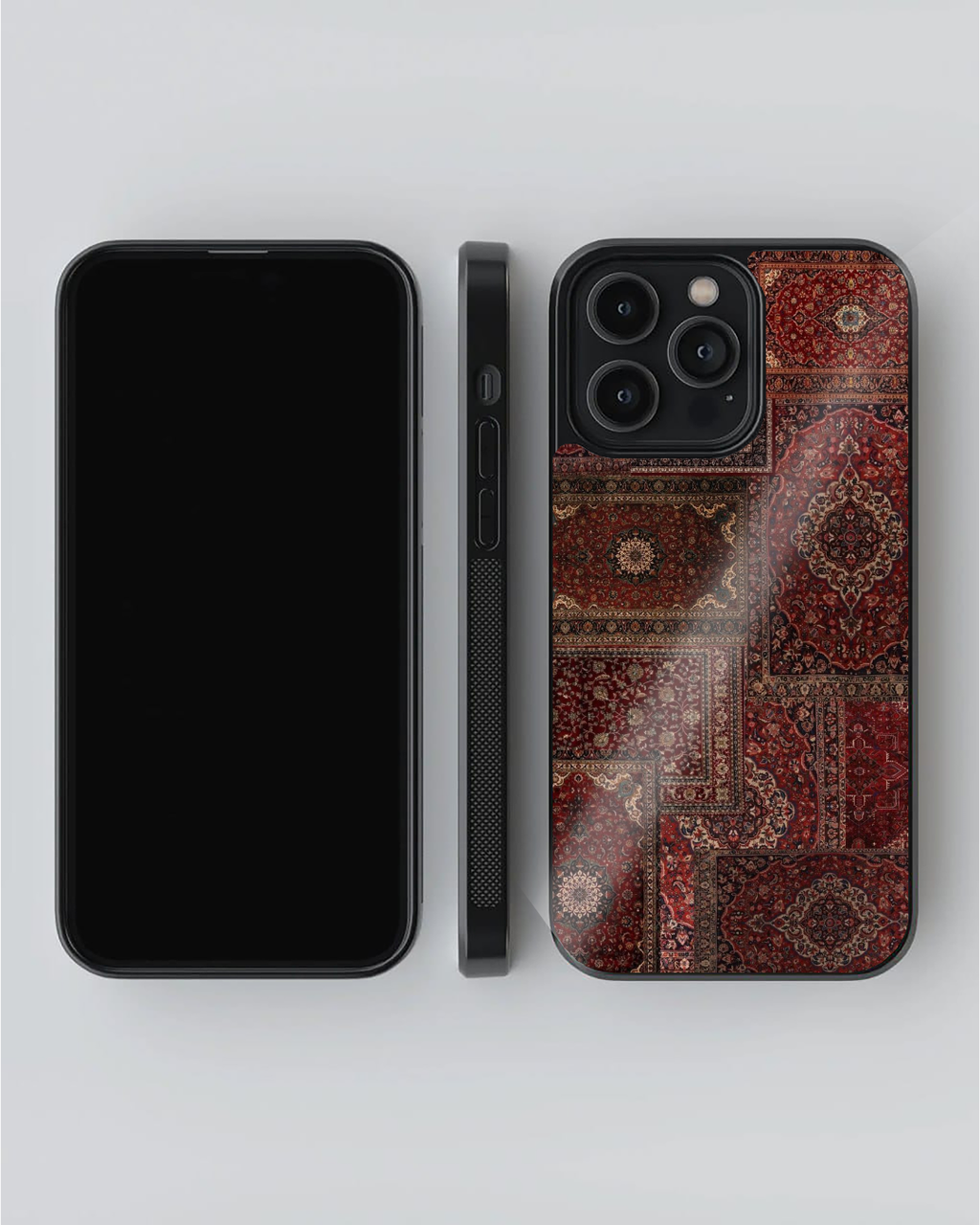 Classic Red Persian Rug Collage Premium Protective Phone Case