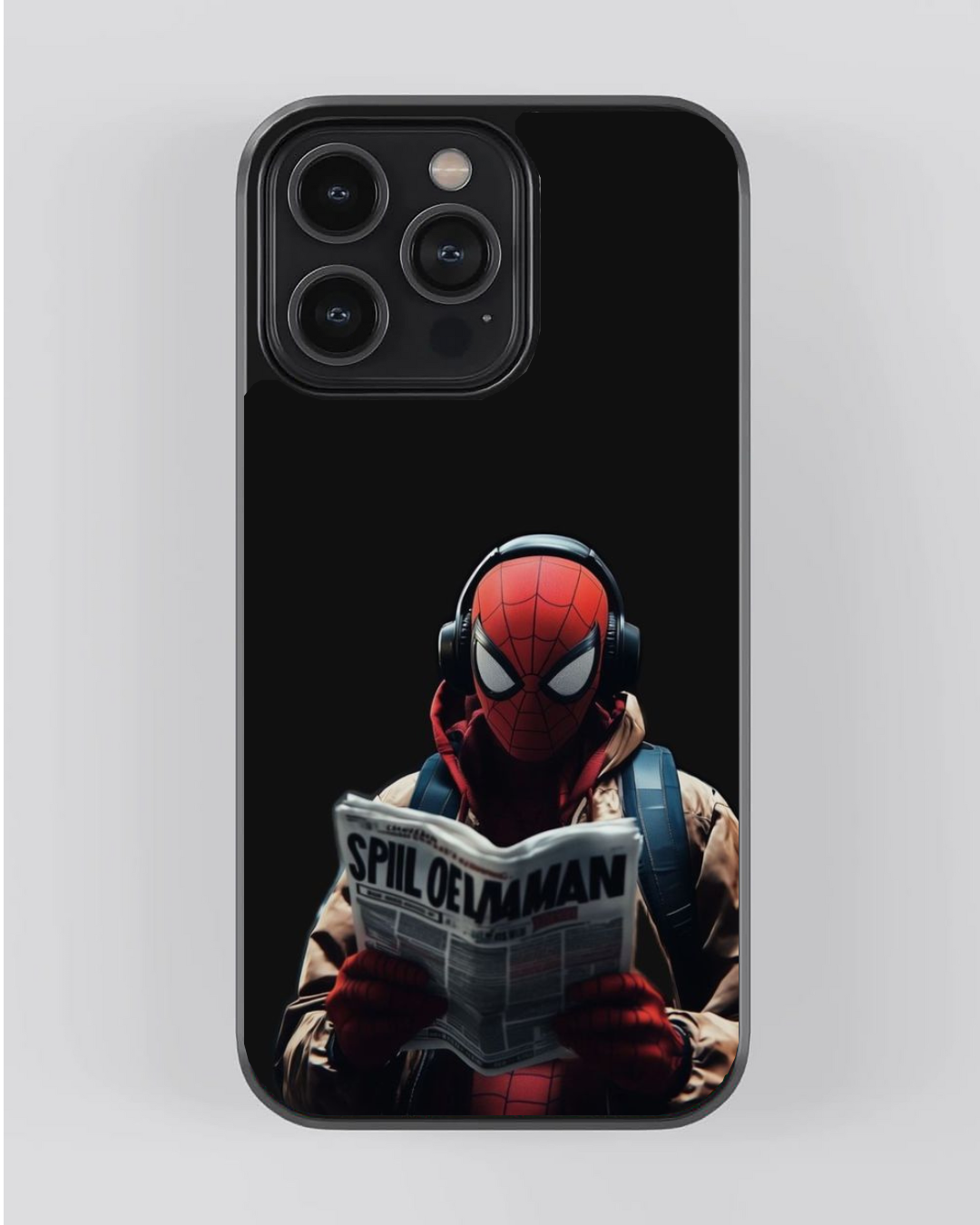 Spider-Man Midnight Reader Glossy iPhone Case