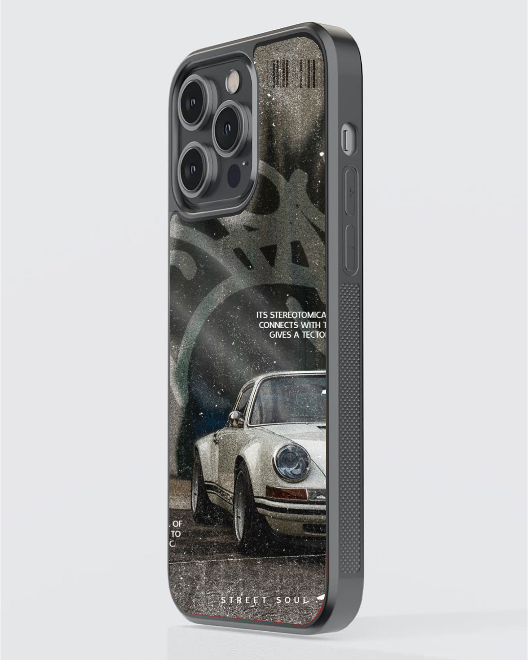 Classic Porsche Street Soul Glossy iPhone Case