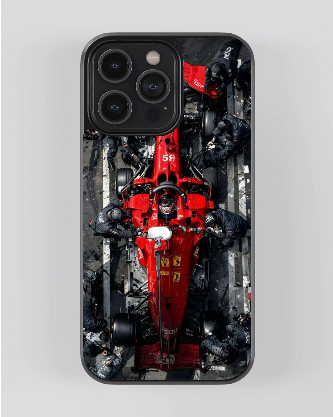 Pit Stop Precision – Ferrari Formula iPhone Case