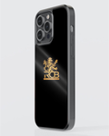 RCB Black & Gold Premium Phone Case – Royal Lion Logo Matte Finish Shockproof Back Cover for iPhone Models