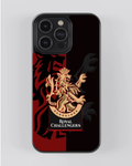 RCB Red & Black Royal Lion Phone Case – Premium Matte Shockproof Back Cover for iPhone Models
