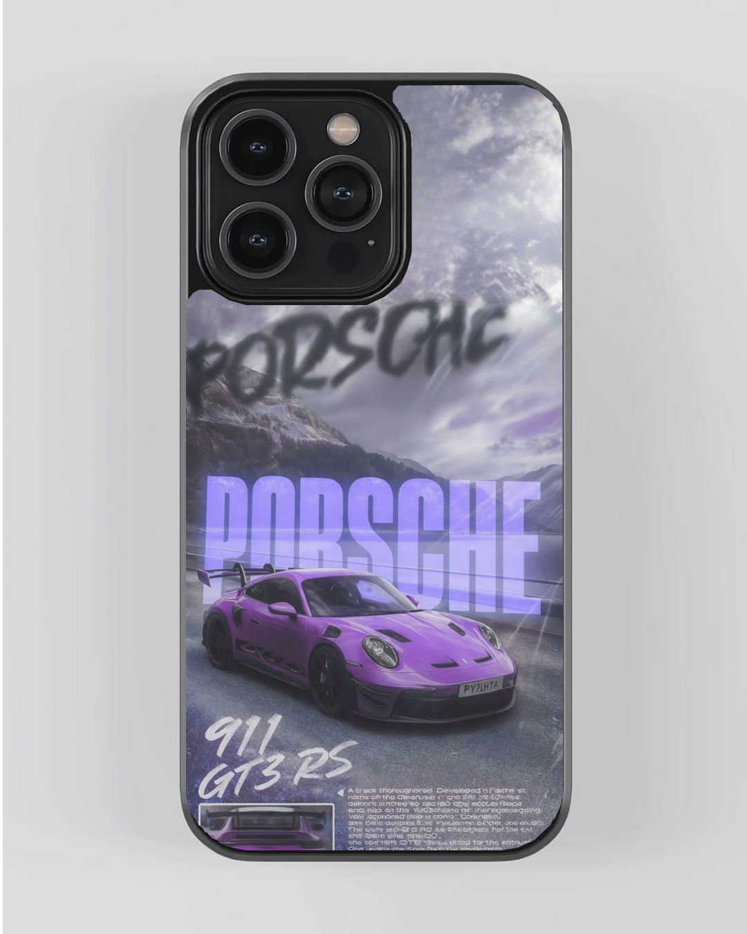 Porsche 911 GT3 RS Purple Drift Edition Premium Phone Case