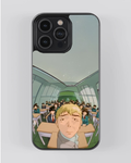 Evangelion Classroom Perspective Glossy iPhone Case
