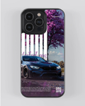 BMW M4 Cherry Blossom Edition Matte Phone Case – Luxury Sports Car Aesthetic Cover