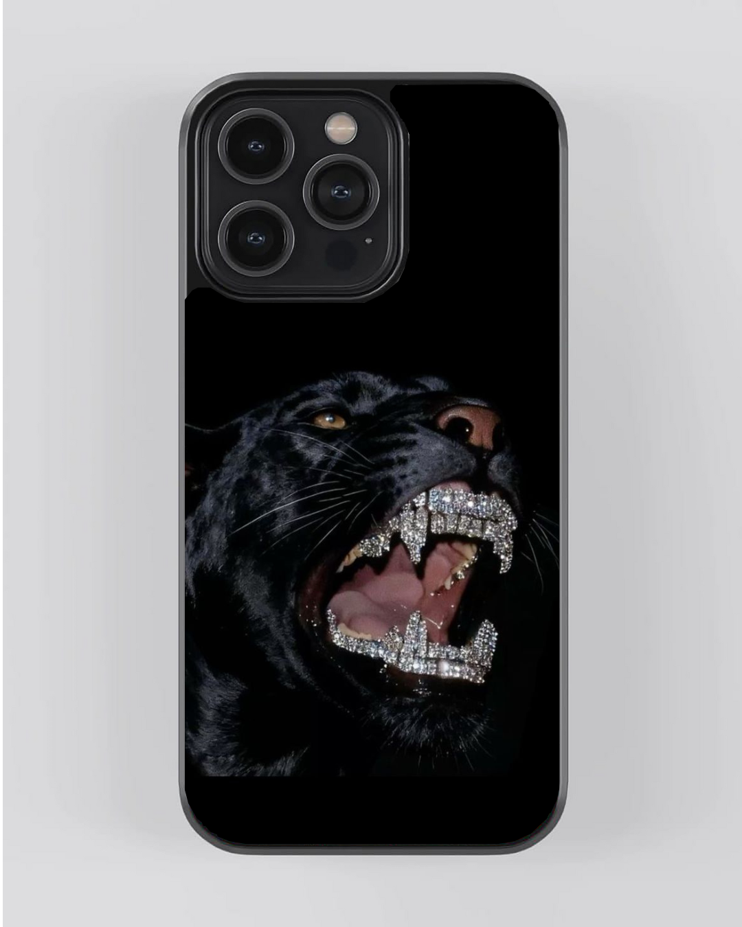Aesthetic Collection – Black Panther Iced Fang iPhone Case