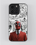 Superhero Collection – Deadpool Red Suit Comic iPhone Case