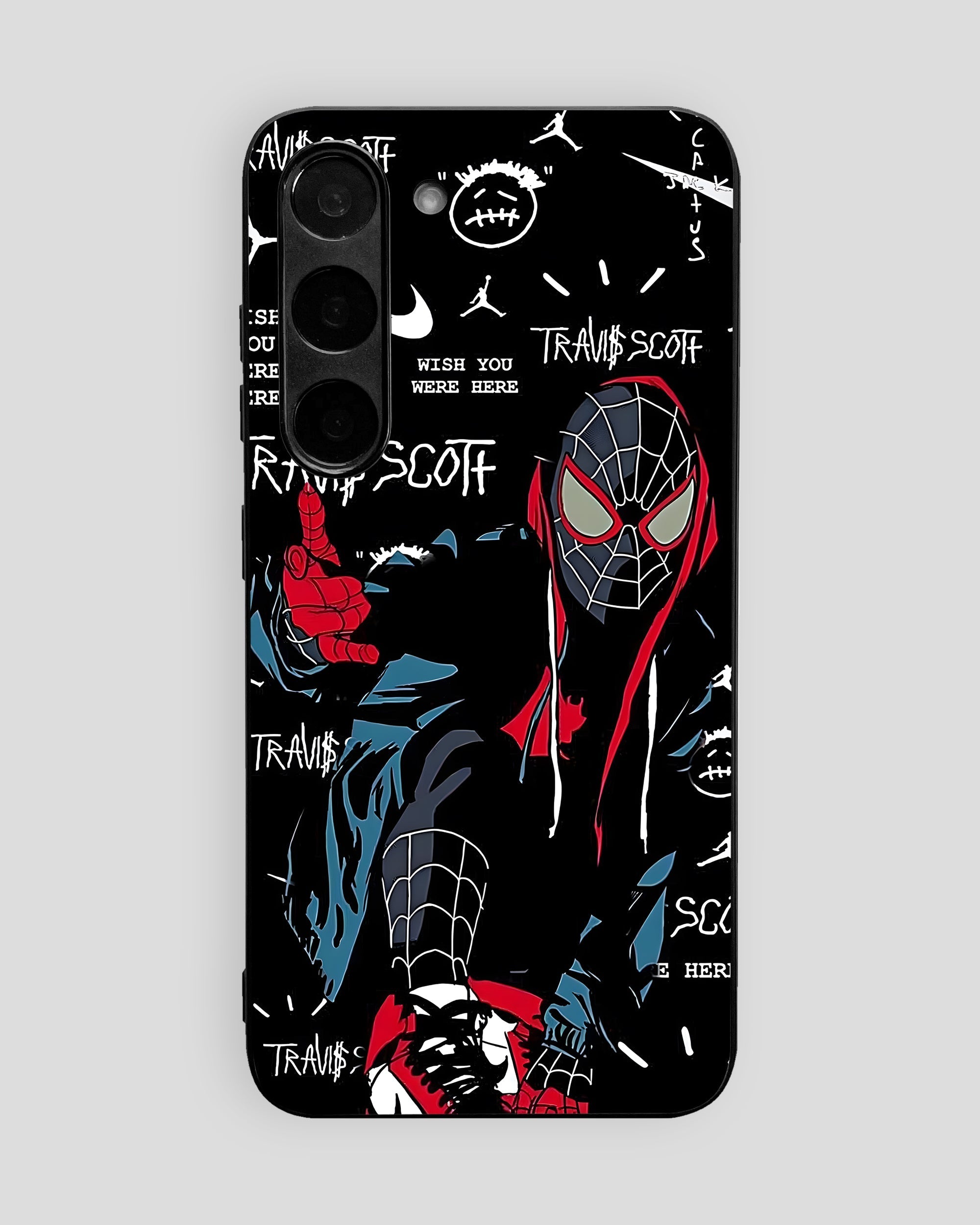 Marvel Mobile Cover (Black Spiderman) | All Android Devices Available