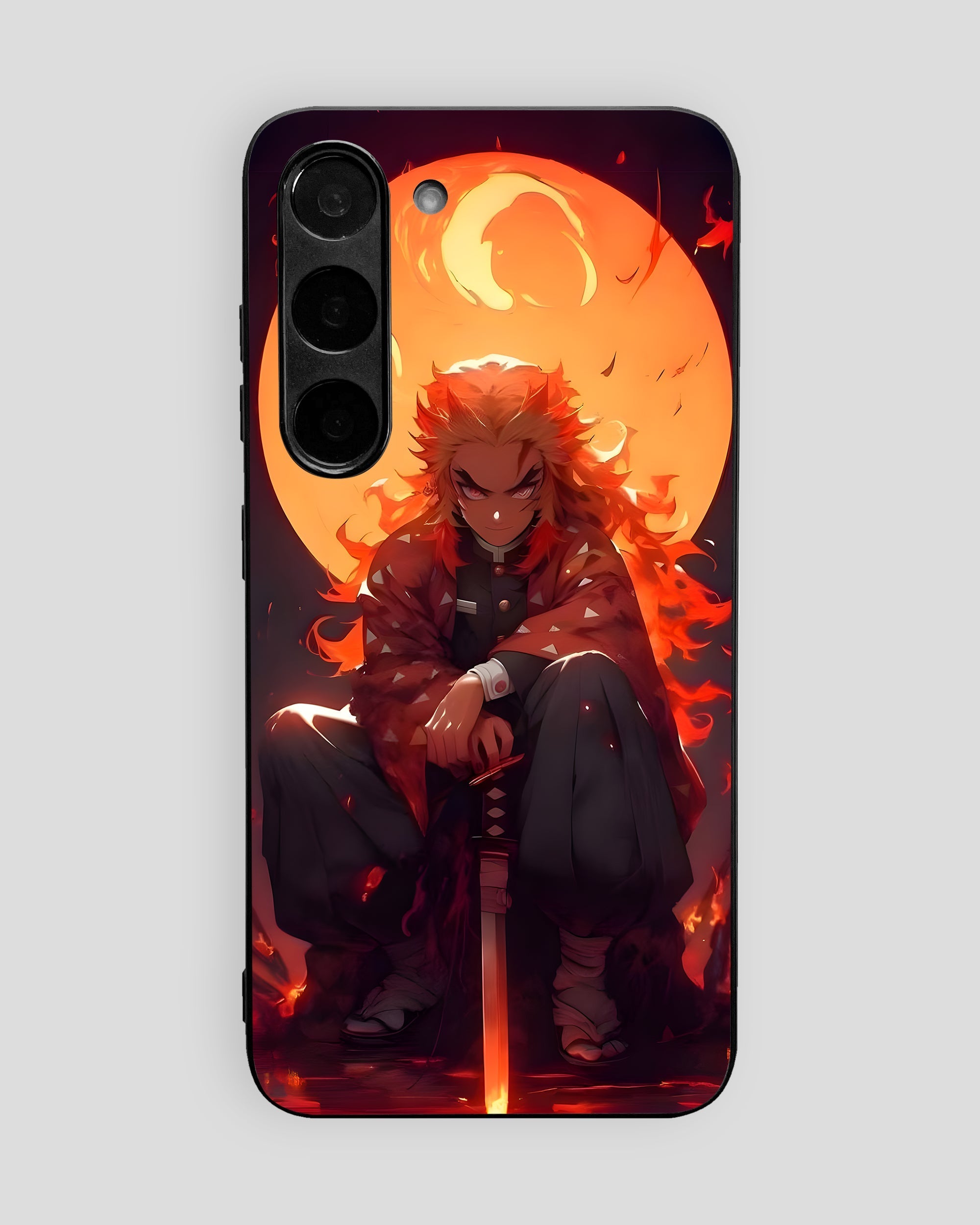 Demon Slayer Mobile Cover (Fire Hashira Rengoku) | All Android Devices Available