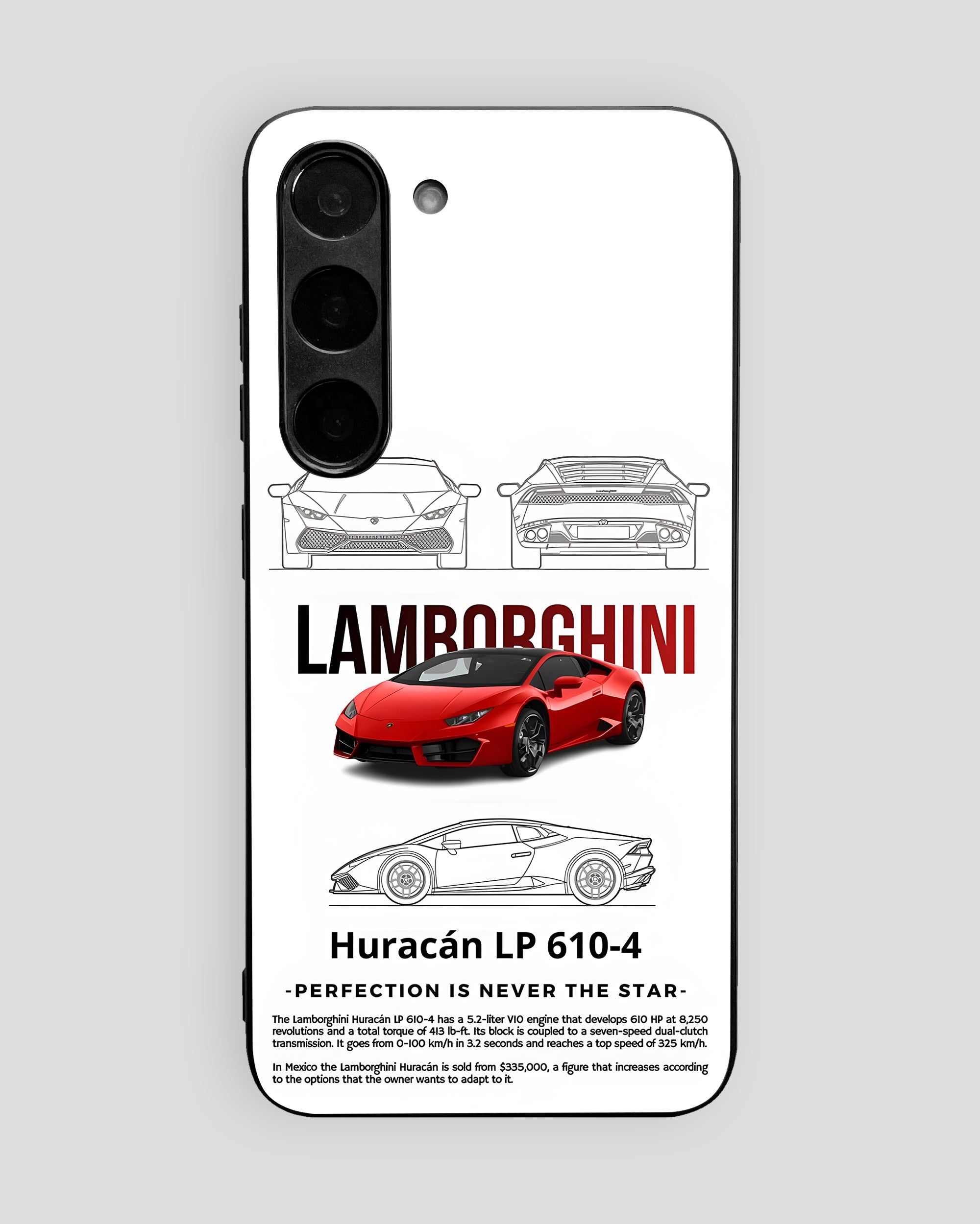 Sports Car Mobile Cover (Lamborghini Huracan) | All Android Devices Available