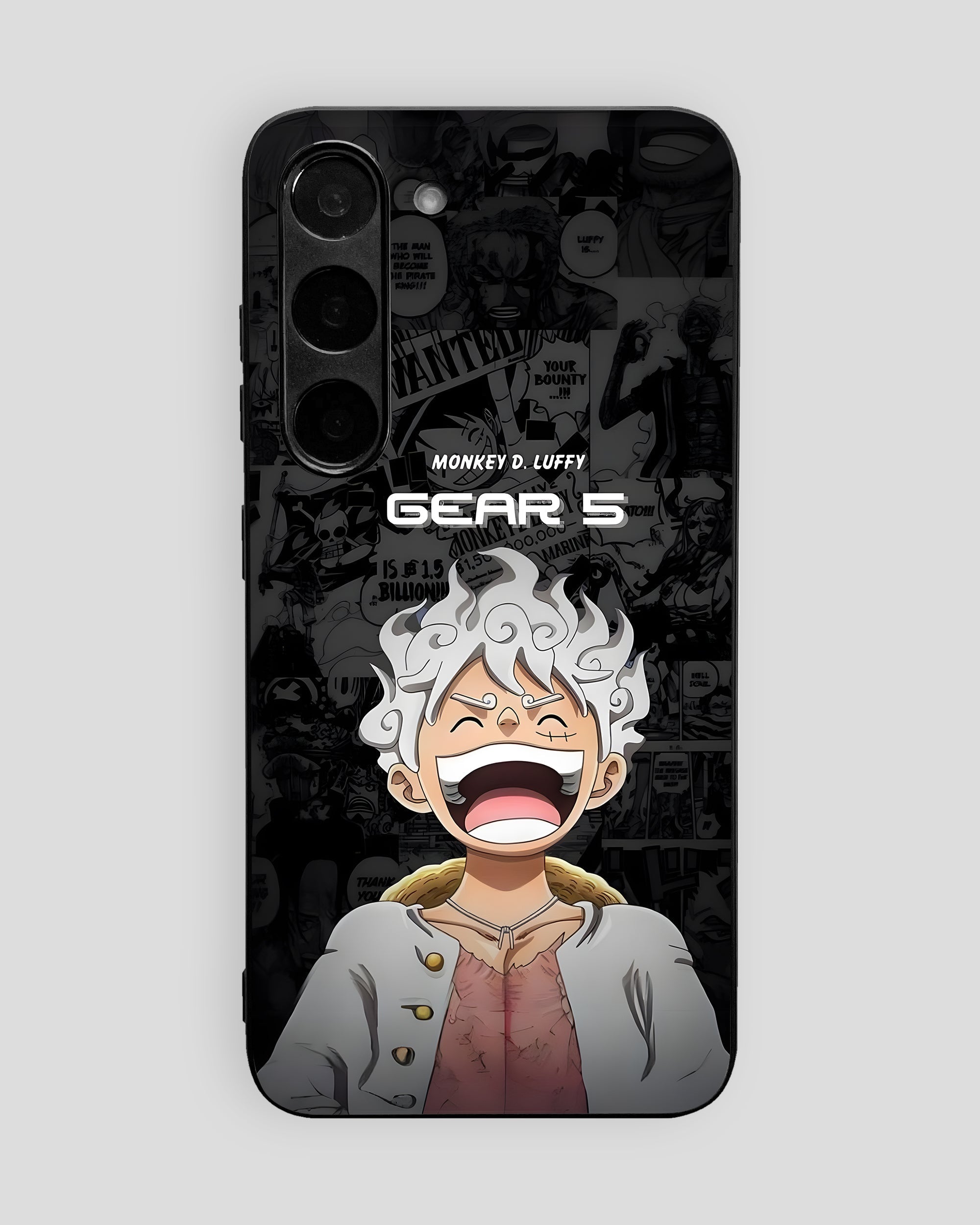 One Piece Mobile Cover (Luffy Gear 5 Black) | All Android Devices Available