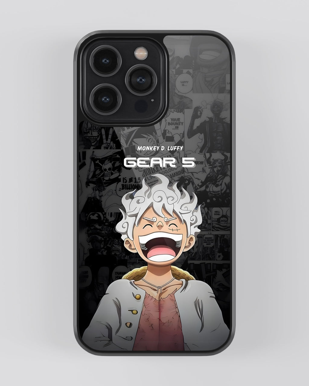 One Piece Mobile Cover (Luffy Gear 5 Black)